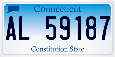 CT license plate AL59187