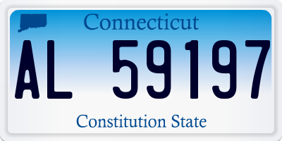 CT license plate AL59197