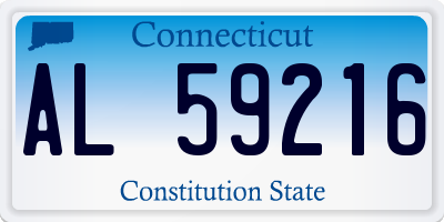 CT license plate AL59216