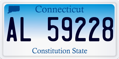 CT license plate AL59228