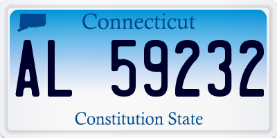 CT license plate AL59232