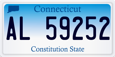 CT license plate AL59252