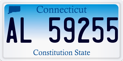 CT license plate AL59255