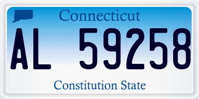 CT license plate AL59258