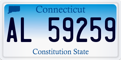 CT license plate AL59259