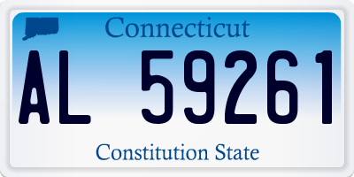 CT license plate AL59261
