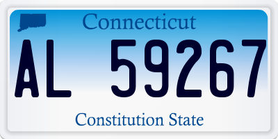 CT license plate AL59267