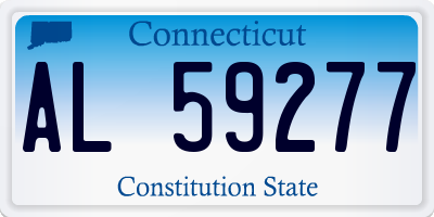 CT license plate AL59277