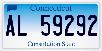 CT license plate AL59292