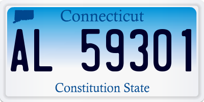 CT license plate AL59301
