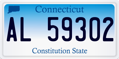 CT license plate AL59302