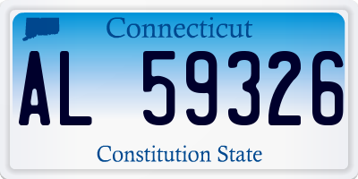 CT license plate AL59326