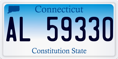 CT license plate AL59330