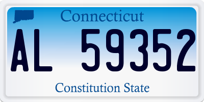 CT license plate AL59352