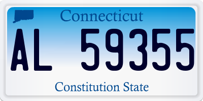CT license plate AL59355