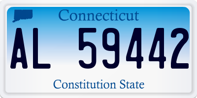 CT license plate AL59442