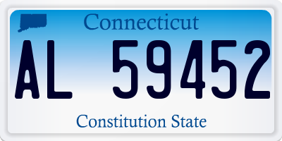 CT license plate AL59452