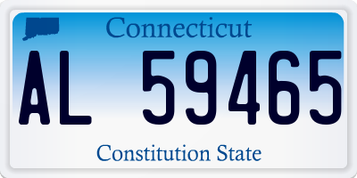 CT license plate AL59465