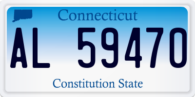 CT license plate AL59470