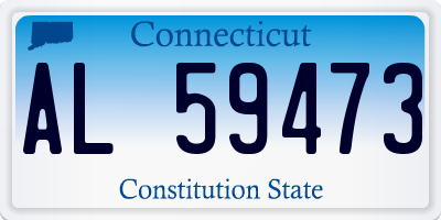 CT license plate AL59473