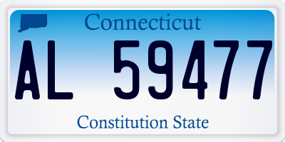 CT license plate AL59477