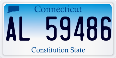 CT license plate AL59486