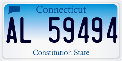 CT license plate AL59494