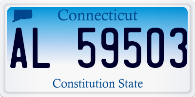CT license plate AL59503