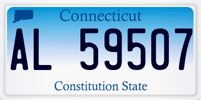 CT license plate AL59507