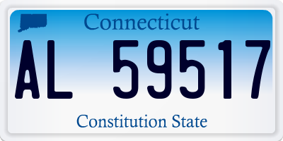 CT license plate AL59517