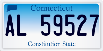 CT license plate AL59527