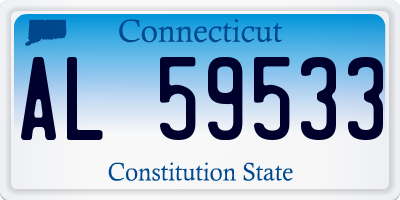 CT license plate AL59533