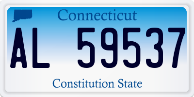 CT license plate AL59537