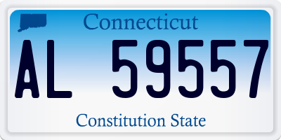 CT license plate AL59557