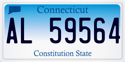 CT license plate AL59564