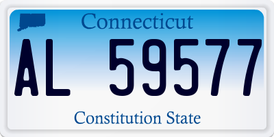 CT license plate AL59577