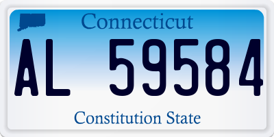 CT license plate AL59584