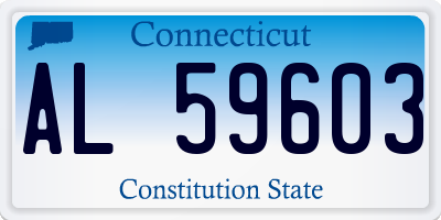 CT license plate AL59603