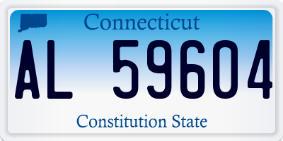 CT license plate AL59604