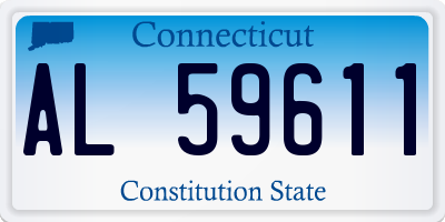 CT license plate AL59611