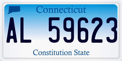 CT license plate AL59623