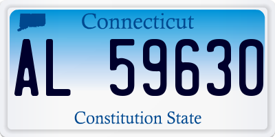 CT license plate AL59630
