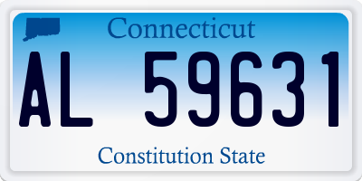 CT license plate AL59631