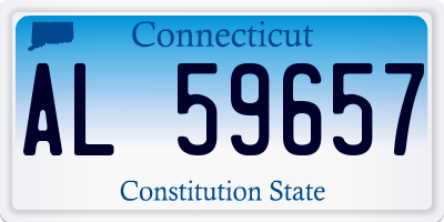CT license plate AL59657