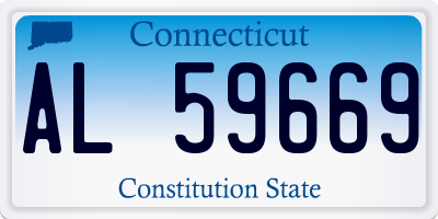 CT license plate AL59669