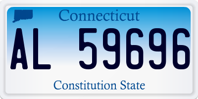 CT license plate AL59696