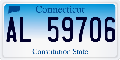 CT license plate AL59706