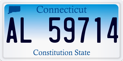 CT license plate AL59714