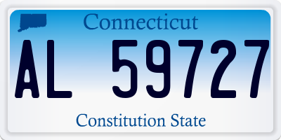 CT license plate AL59727