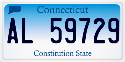 CT license plate AL59729